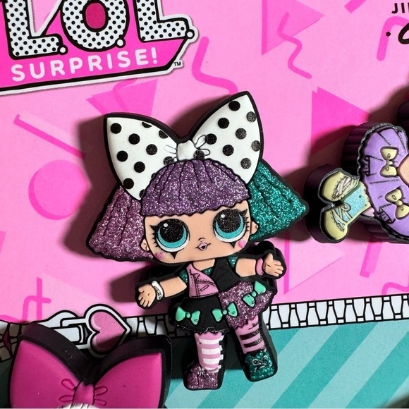 LOL Surprise Crocs Jibbitz Charms 5 piece Set - Multicolor - Picture 7 of 11